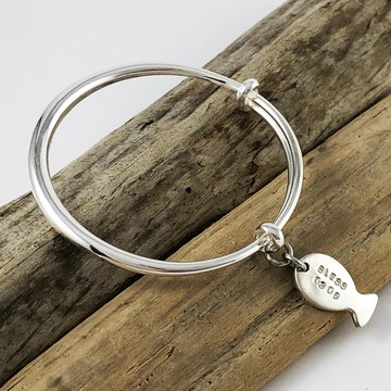 客製化禮物 彌月禮物 純銀 兒童 小魚手環