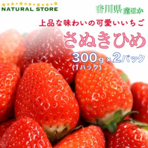 [予約 2024年1月5日-1月30日の納品] さぬきひめ 2パック 約300g×2パック 香川県産ほか いちご