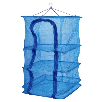 曬碗籃 藍色 不鏽鋼材質 35cm x 35cm x 65cm  1個  3層