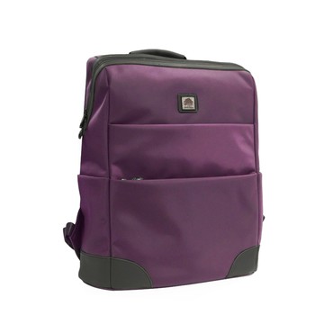 【Sylvain Lefebvre希梵】簡約感知性系列-時尚拼接撞色尼龍側背包-紫色