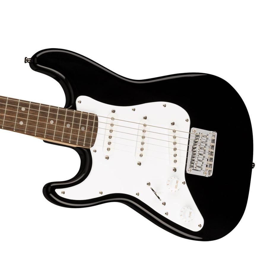 スクワイヤーギター Squier Mini Stratocaster Left-Handed Laurel Fingerboard Black 左利き用 エレキギター ギター子供用