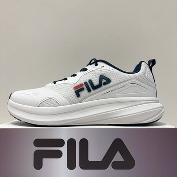 FILA 男生 白色 緩震 運動 慢跑鞋 1-J910A-133