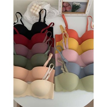 跨境爆款小胸聚攏無鋼圈高中生舒美內衣女上托收副乳舒適文胸胸罩