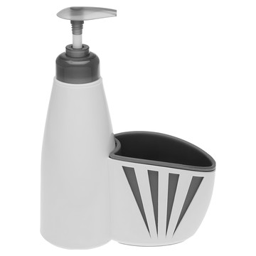 VERSA 菜瓜布架洗手乳罐 350ml  1個  白色 + 灰色