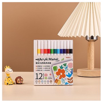 Tempo 節奏~壓克力(丙烯)馬克筆(AC-90)12色(1組入)