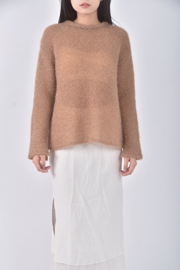 (M) berry n棕色長袖上衣