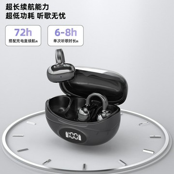 跨境新款藍牙耳機TWS耳夾式5.4數顯高音質長續航私模TS62無線耳機【Snowbelle優選】