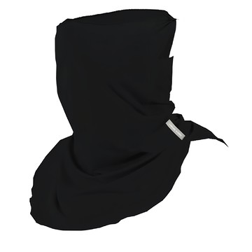 AREX SPORT 輕量冰絲親膚運動防曬面罩護頸遮陽圍脖 可掛耳 AS-3487 深夜黑  1個  均碼