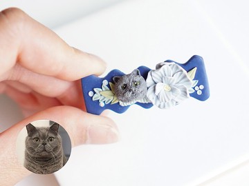 寵物客製耳環 狗耳環 寵物耳環 寵物造型髮夾 猫