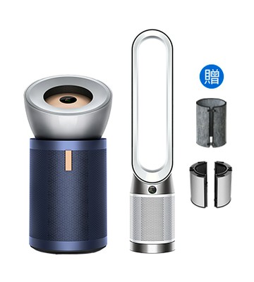 【多入超值組合】Dyson Purifier Big+Quiet Formaldehyde 強效極靜甲醛偵測空氣清淨機 BP03 (亮銀色及普魯士藍)