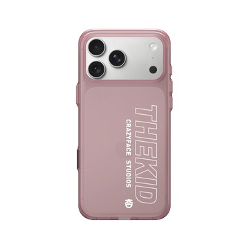 iPhone 17 Pro Max Clear (相機按鈕) 晶醺玫 - KID - THE KID 字體基本款