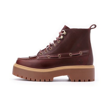 TIMBERLAND STONE STREET 厚底中筒靴 勃根地紅 A27YZEIW 女鞋