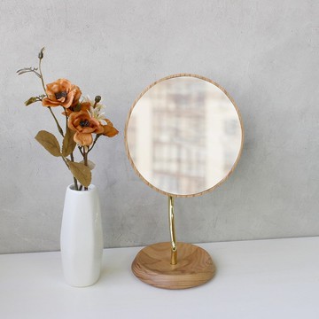 多角度倍率鏡子  MULTI ANGLE WOOD MIRROR