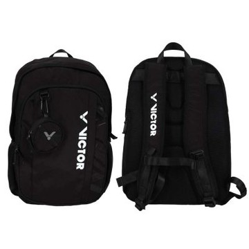 VICTOR 後背包-附零錢包-雙肩包 肩背包 裝備包 勝利 BR5053C 黑白