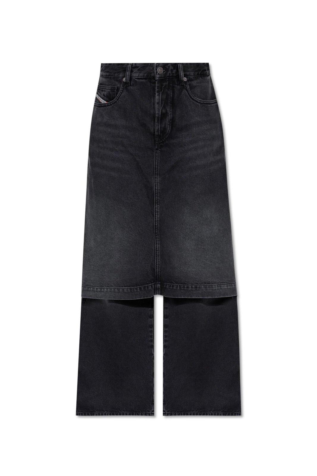 Diesel D-syren-s Layered Denim Jeans