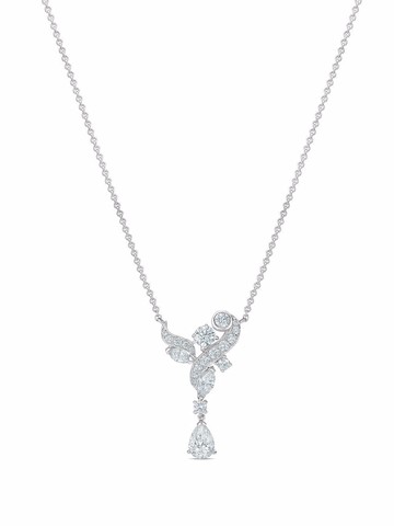 De Beers Jewellers - 18kt white gold Adonis Rose diamond pendant necklace - women - Diamond/18kt White Gold - One Size - Silver