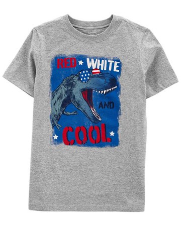 Kid 4th Of July Jersey Tee