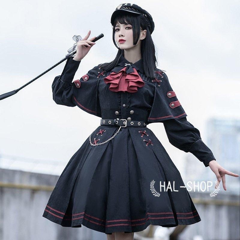 Lolita系 ロリータ 軍服 ワンピース ゴスロリ セーラー服 ロリ 制服