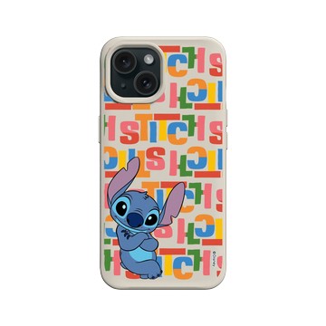 iPhone 15 SolidX 貝殼灰 - 迪士尼-史迪奇 Disney Stitch - 史迪奇 - 史迪奇與史迪奇