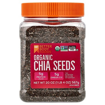 BetterBody Foods, 有機奇亞籽，20 盎司（567 克）