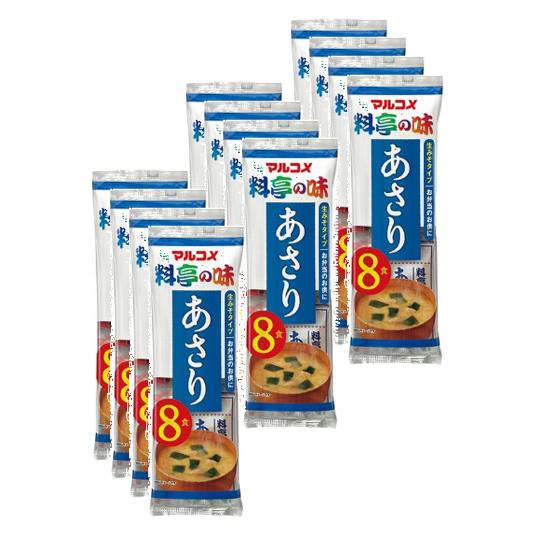 訳あり12セット入　生みそ汁　料亭の味　あさり8食  賞味期限:2024 20　即席みそ汁