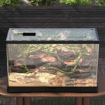 飼養盒/缸 爬寵飼養箱 抽拉式 水陸兩用 亞克力 60*30*29.5cm 蛇角蛙蜥蜴守宮飼養盒爬蟲飼養箱