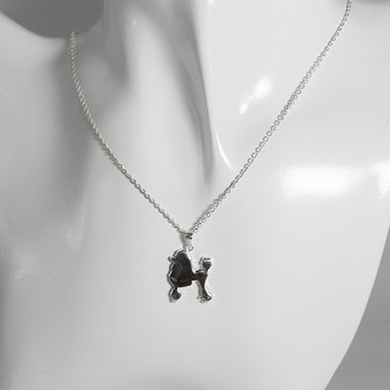 剪影系列-貴賓狗項鍊