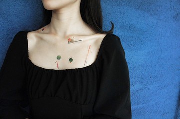 不對稱幾何-2入紋身貼紙 原創手繪設計