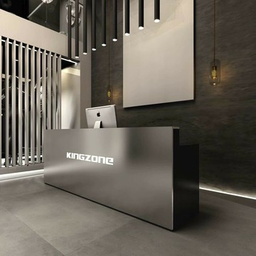 前台 收銀台 接待台 櫃檯 展臺 免運 開立發票 現代簡約不銹鋼收銀臺服裝店店鋪小型柜臺餐廳吧臺桌美容院接待臺