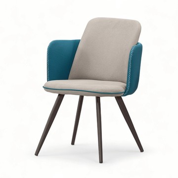 曼特寧 皮革 撞色 餐椅 咖啡廳 餐椅 商空椅 現代風 CHR080