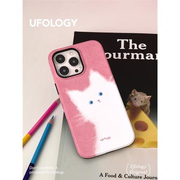 Ufology原創16磁吸二合一菲林適用iPhone15pro手機殼14promax蘋果13貓咪12可愛11全包女磁吸支架卡包高級新款