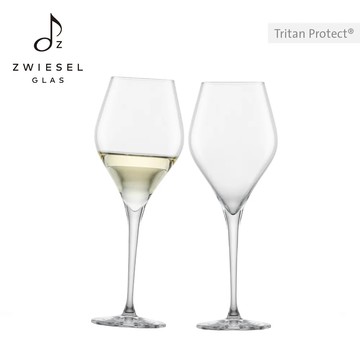 對杯價｜ZWIESEL GLAS｜🎁客製化刻字 再贈擦拭布 提袋🎁原廠禮盒 FINESSE系列 夏多內白酒杯 385ml (2入組) Chardonnay 禮盒+提袋｜聖誕節｜射手座生日快樂｜