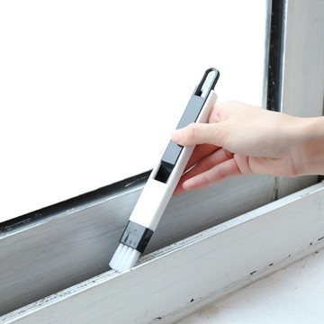 二合一細縫清潔刷 附小畚箕 清潔刷 細隙刷 刷子 刮刀 清潔用品 Loxin