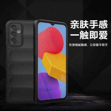 適用三星Galaxy M13 4G 幻盾防摔手機殼磨砂防指紋防滑防刮膚感保護套簡約新款鏡頭全包男女硅膠軟殼