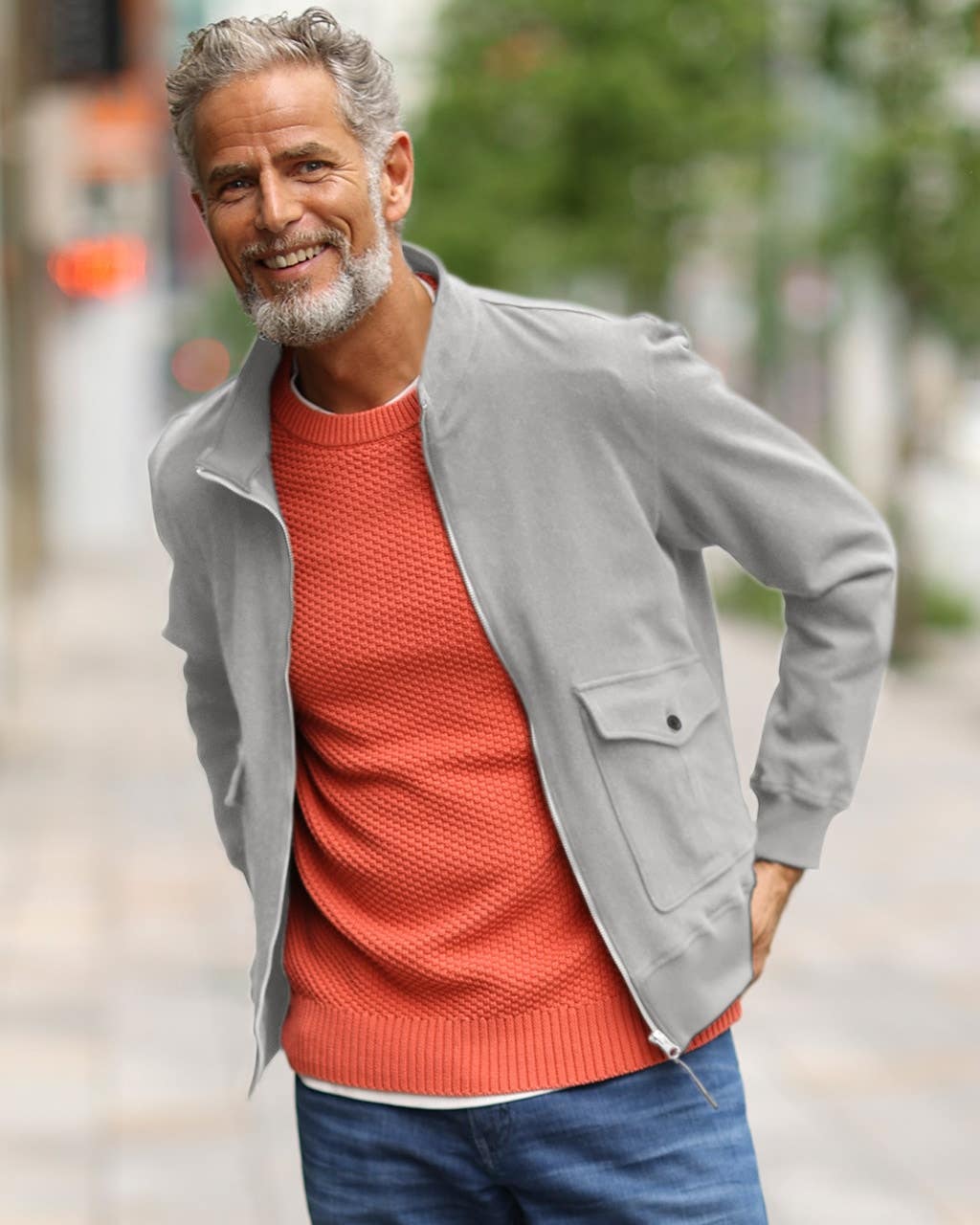 スエットZIPブルゾン｜40 代 ファッション・50 代 ファッション