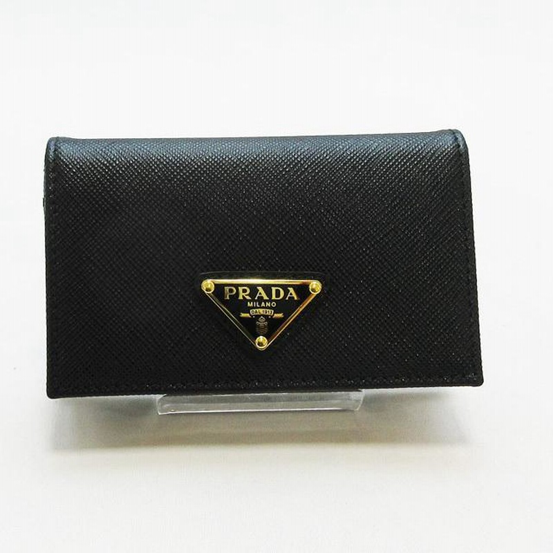 プラダ (PRADA) SAFFIANO TRIANG 名刺入れ カードケース☆ 1MC122