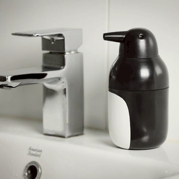 QUALY 冰原企鵝-皂液罐 - 灰