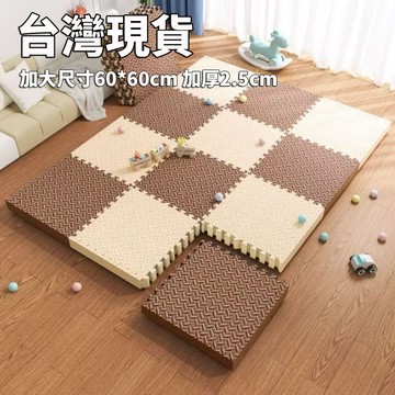 加大加厚巧拼地墊 60*60*2.5公分  隔音隔涼防摔 運動墊 遊戲墊 防摔 防潮 防滑 爬爬墊 爬行墊 榻榻米墊子f