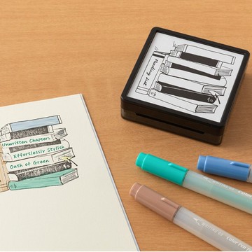 MIDORI 海外限定手繪浸透印章-閱讀清單