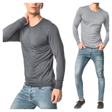 MIT 厚刷毛保暖衣  5L  深灰