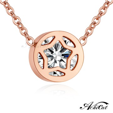 項鍊．美好際遇．單鑽．星星．鎖骨鍊．生日禮物．C6017