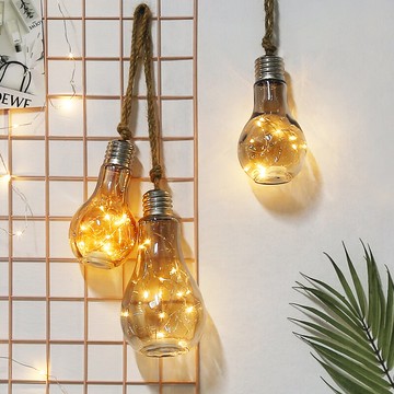 北歐ins創意網紅奶茶店墻面玻璃燈泡小掛件裝飾品少女心墻壁掛飾