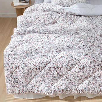 CHOUETTROOM Adelflower 半超細纖維薄被  象牙白 花茶葉被  S 145 x 200cm