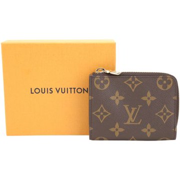 Louis Vuitton LV路易威登 M83476 Noa L型老花拉鍊鈔層短夾(咖啡色)