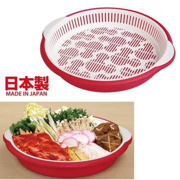 asdfkitty*日本製 米奇雙層瀝水盤/濾水籃/備料盤/放水果-吃火鍋.烤肉都好用-正版商品