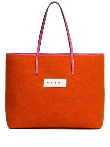 Marni - Reversible Shopping bag - men - Polyester/Wool - One Size - Orange