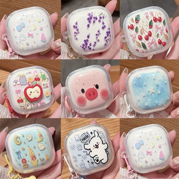 三星 Galaxy Buds 2 Pro/Fe/Buds Pro 保護套 透明款 三星 Buds2/Live 藍牙耳機殼