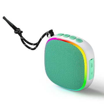 戶外新款磁吸藍牙音箱布藝低音炮戶外防水便攜式迷你小音響批發【Snowbelle優選】