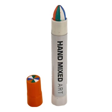 HAND MIXED HARLEQUIN 哈爾利奎小丑 美術塗鴉彩色蠟筆一般款 HMX-0160 橘色 + 綠色 + 藍色 + 白色  4色  1支