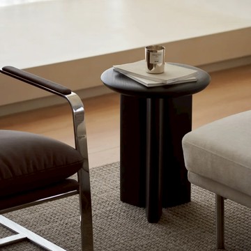 grado 銅鑼燒邊几 Dorayaki Side Table - 咖啡色